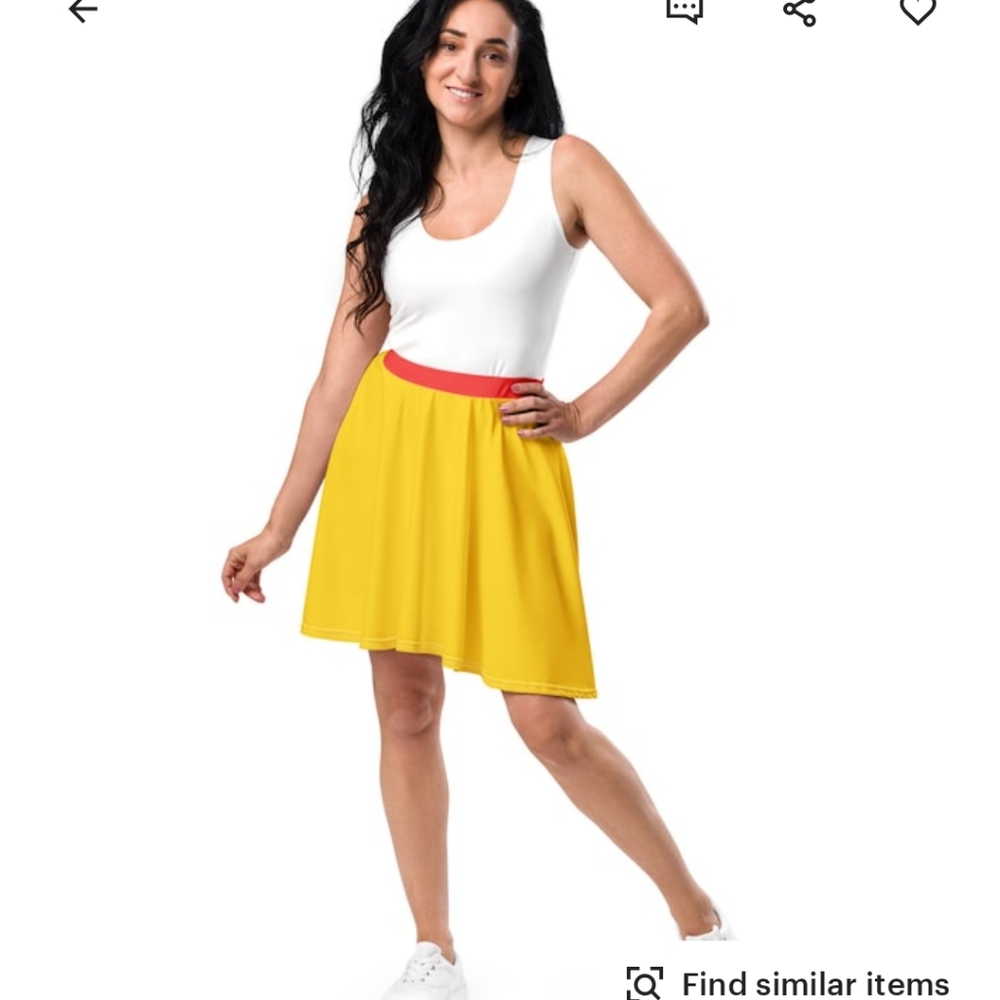 Snow White Inspired Skater Skirt